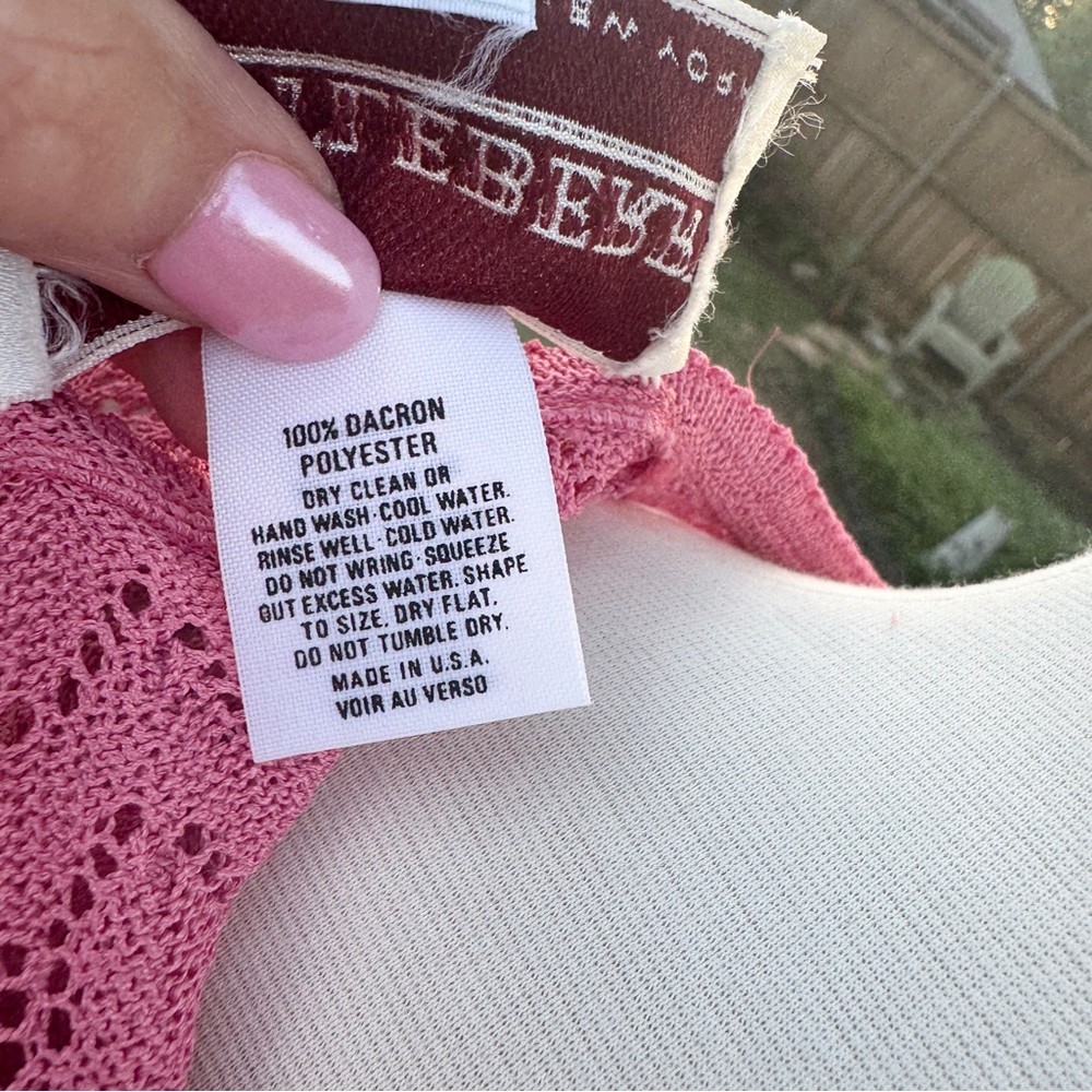 💖 Elegant Vintage Castleberry Cranberry-Pink Knit Skirt Set - Picture 7 of 16